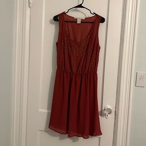 American Rag Women Boho Beaded Embellished Dress Size 0X New Without Tag NWOT